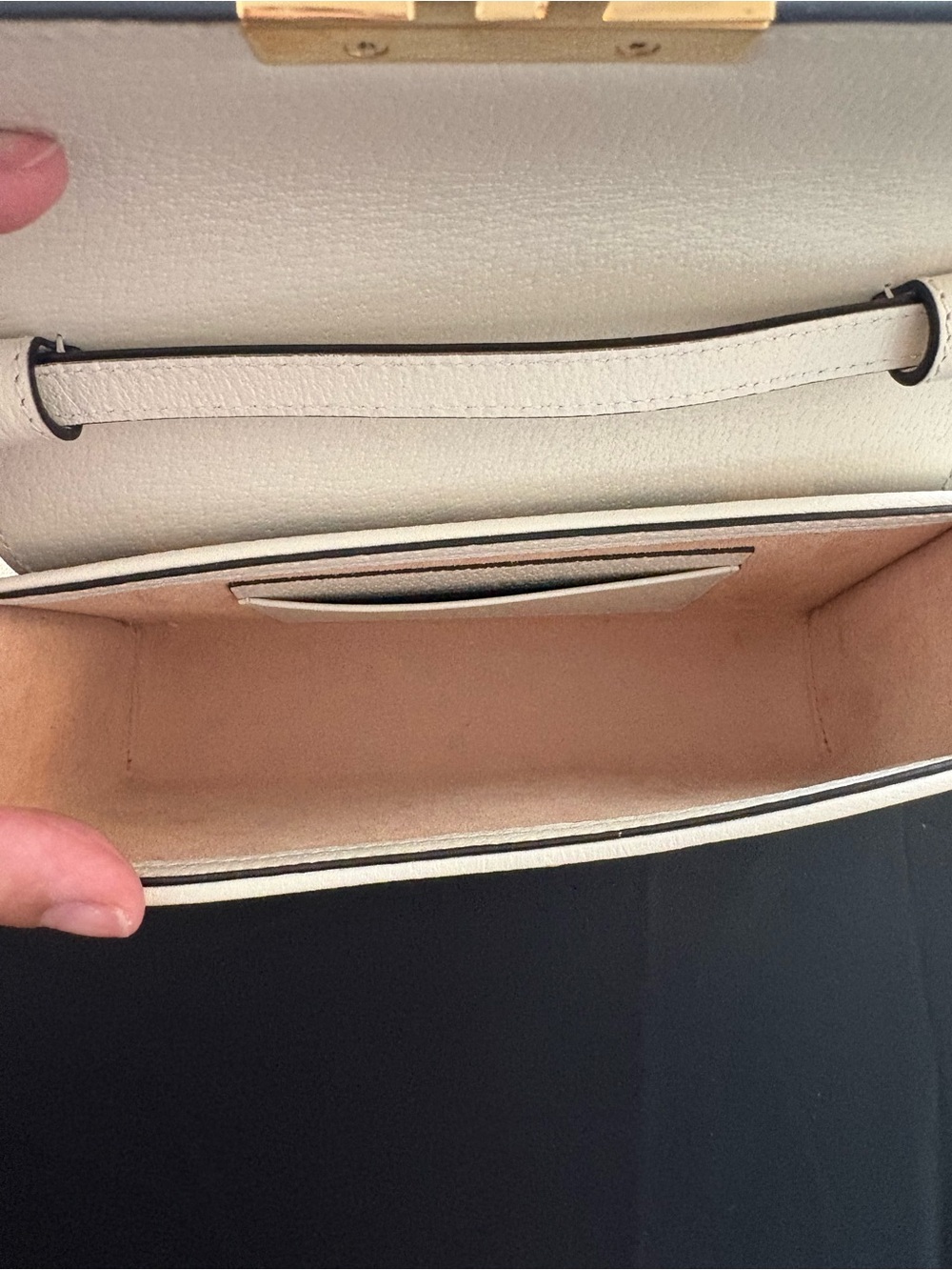 Gucci Beige GG Supreme Canvas Satchel with Peach Motif and Gold Hardware - Picture 8 of 11